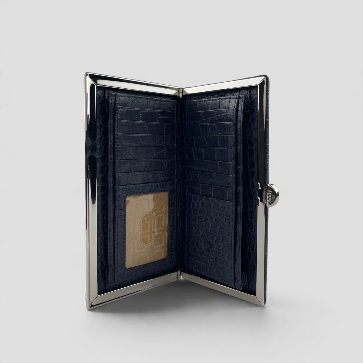 Quinn Clutch Framed Wallet (Croco)