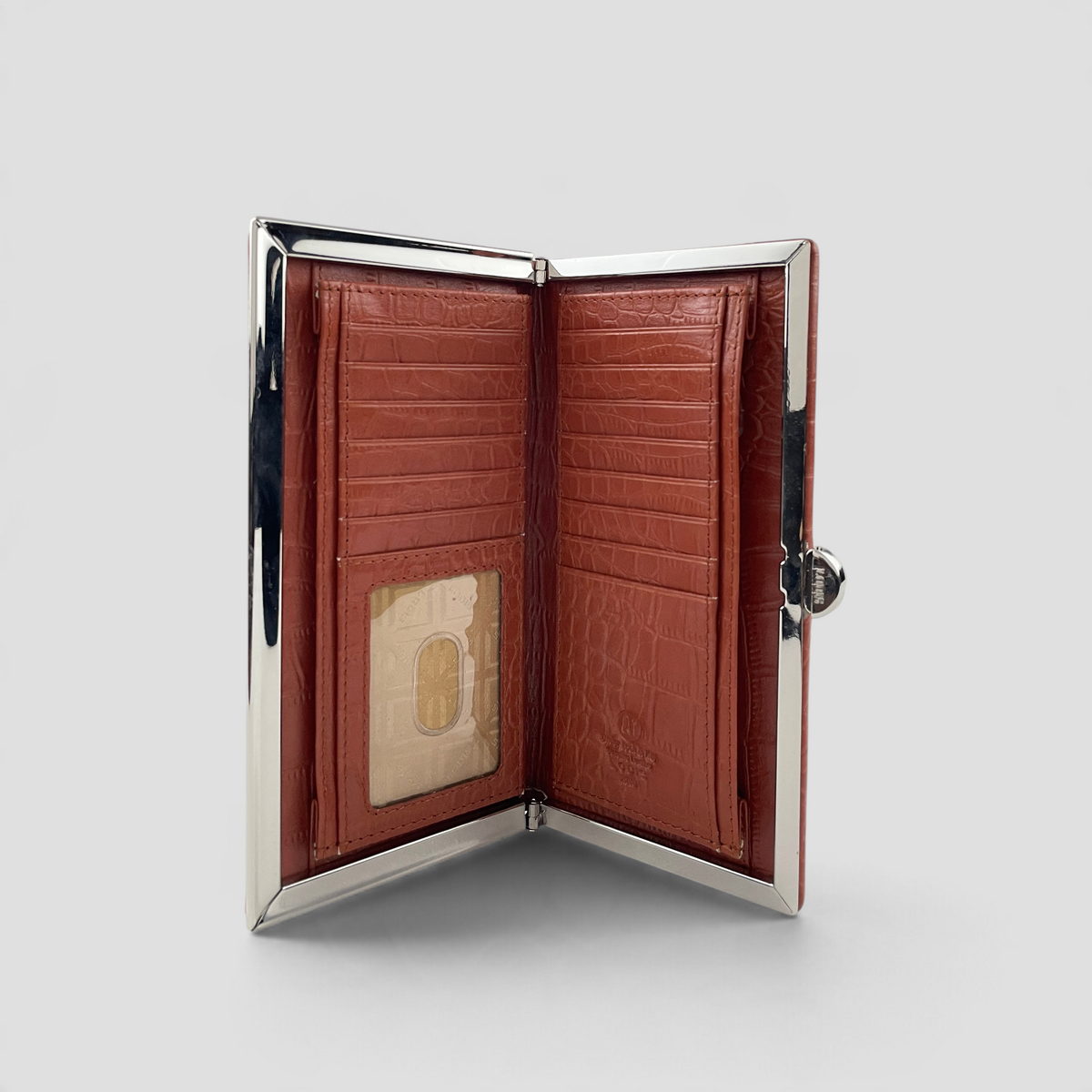 Quinn Clutch Framed Wallet (Croco)