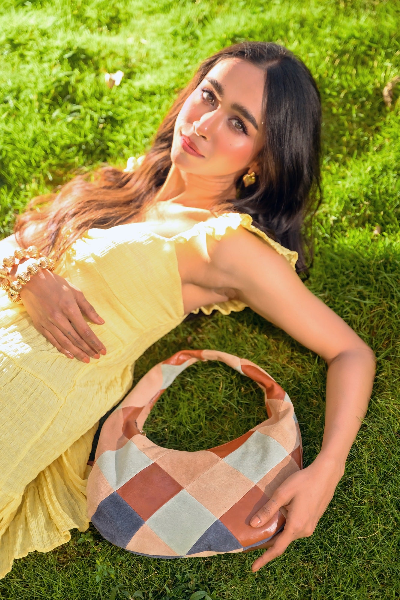 Willo Patch Suede Hobo Shoulder Bag | Lodis