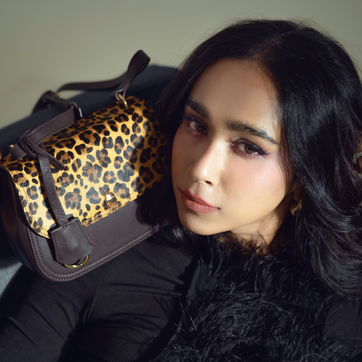 ORAYA TEXAS CROSSBODY - CHEETAH PRINT GENUINE HAIR CALF LEATHER