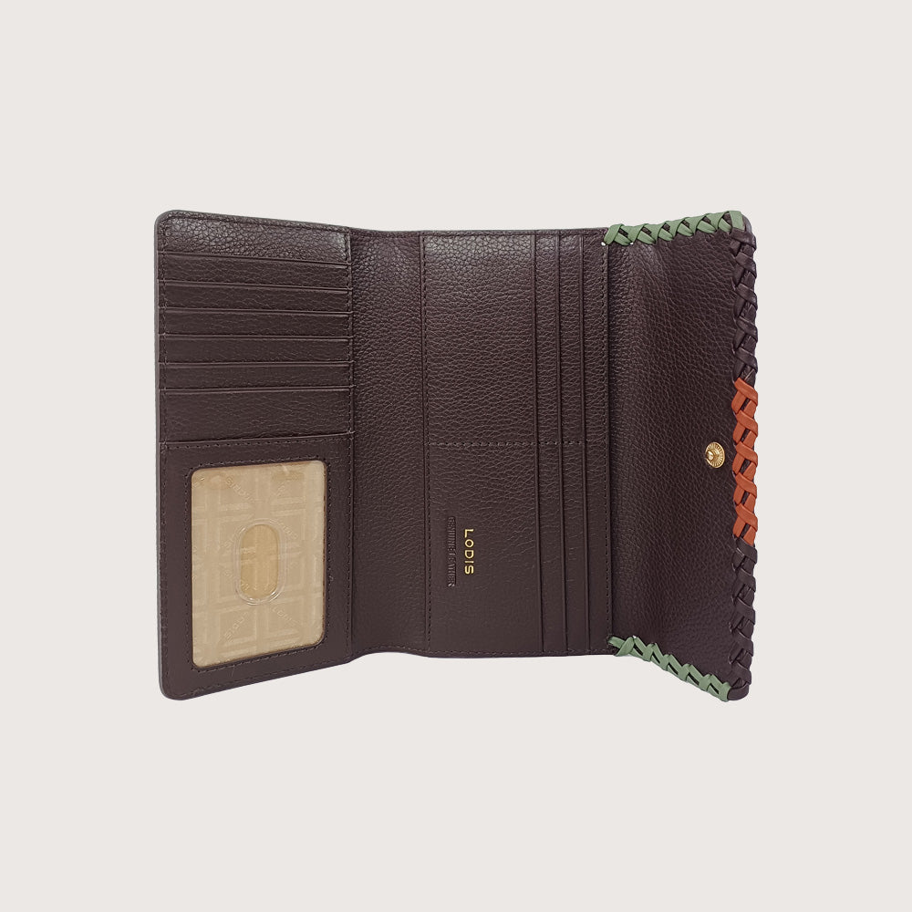 AROUND THE EDGES LARGE FLAP WALLET