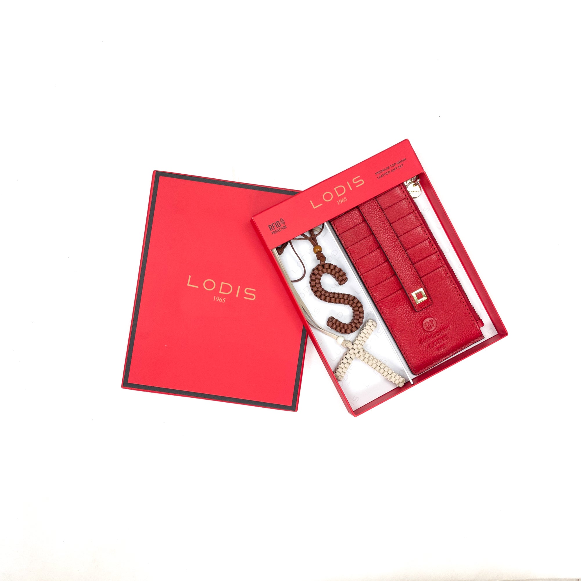 JULIA CARD CASE WITH MONOGRAM LEATHER CHARMS – MOTHER’S DAY SPECIAL