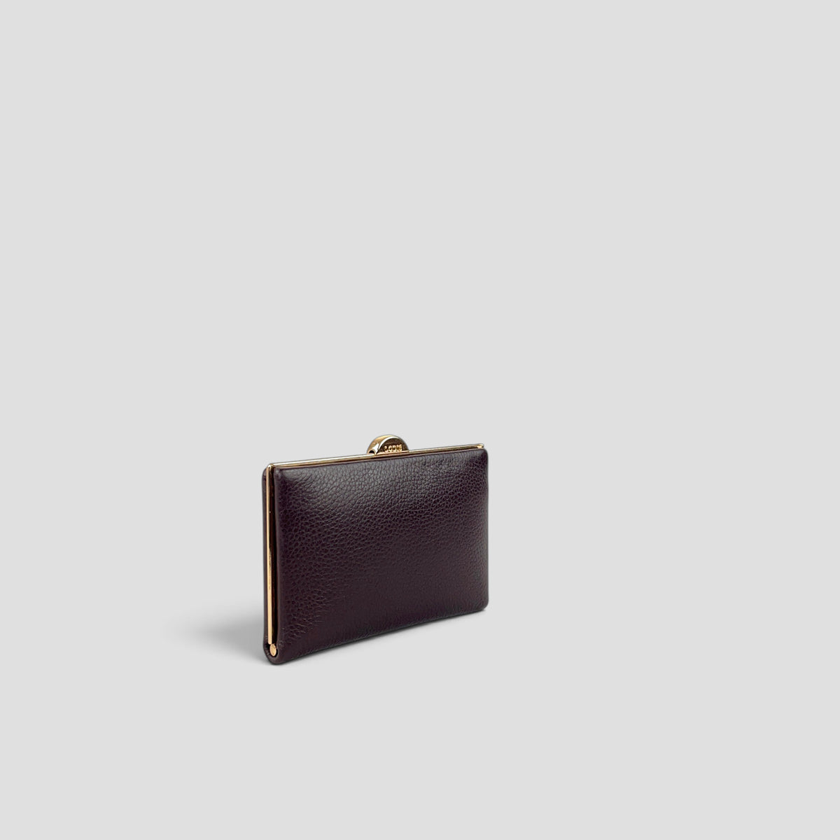 Quinn Clutch Frame Wallet Mini - Brown
