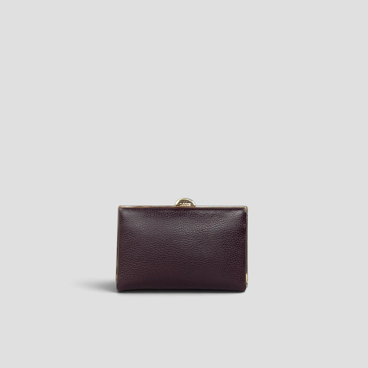 Quinn Clutch Frame Wallet Mini - Brown