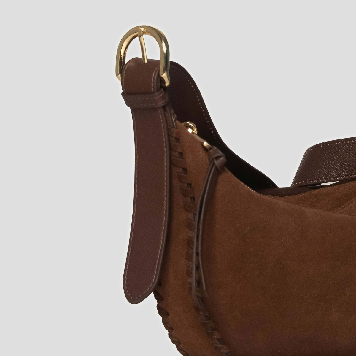 LUMOS SUEDE CROSSBODY - BROWN