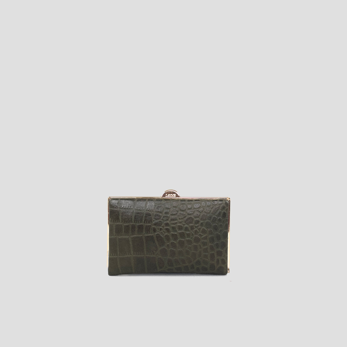 Quinn Clutch Croco Frame Wallet Mini - Olivine