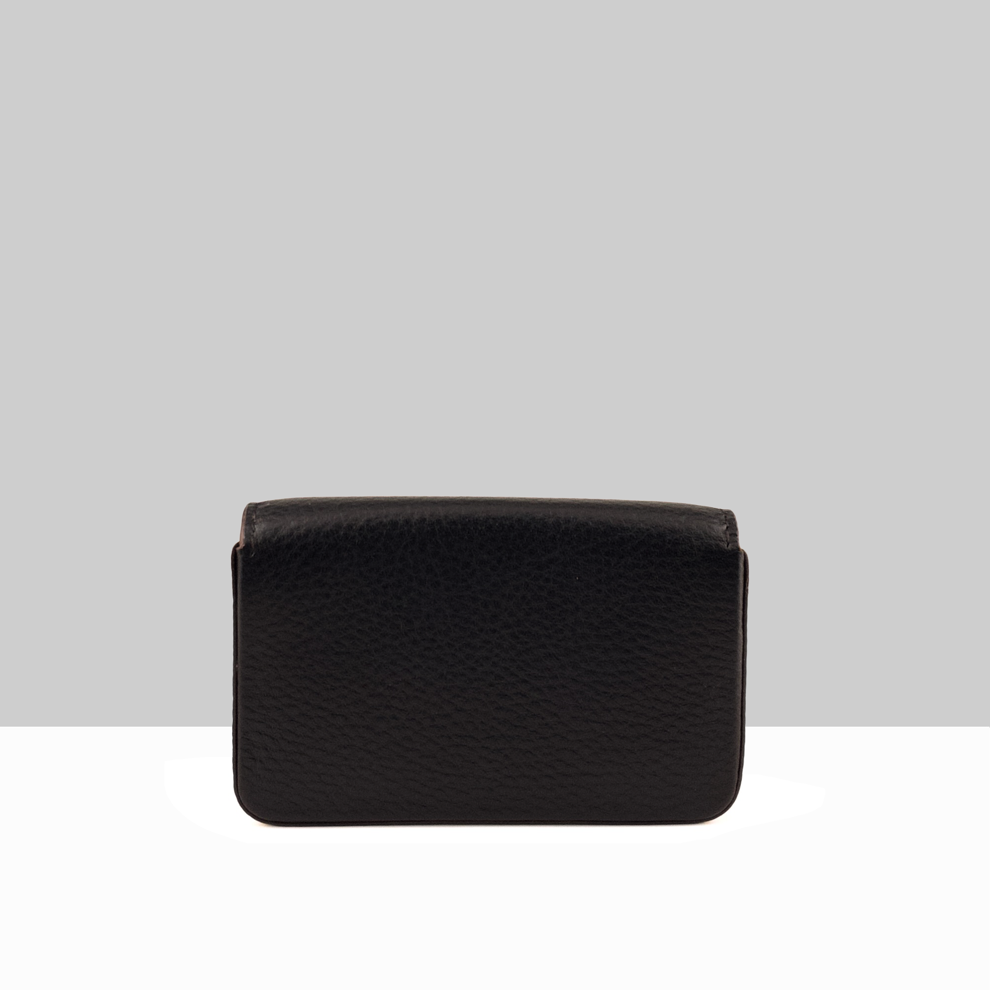 Lodis Vista Envelope Card Case in Black Leather – Slim Minimalist Credit Card Holder