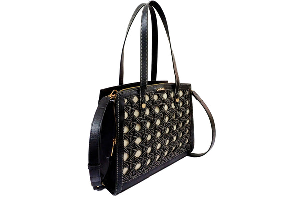 PANAMA SATCHEL (GLAZED WOVEN)