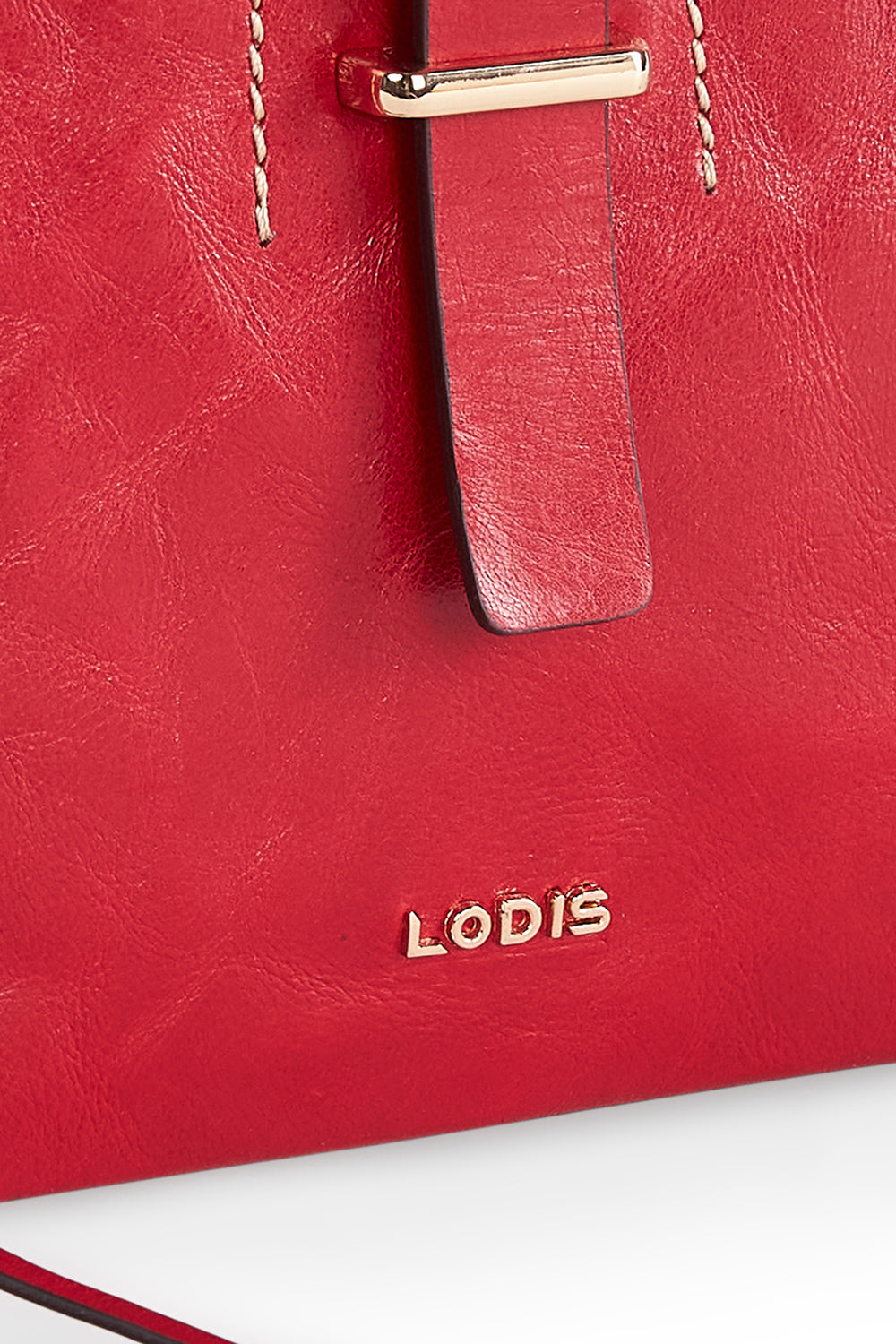 Lodis Glazed Leather Darcy Shoulder Bag 